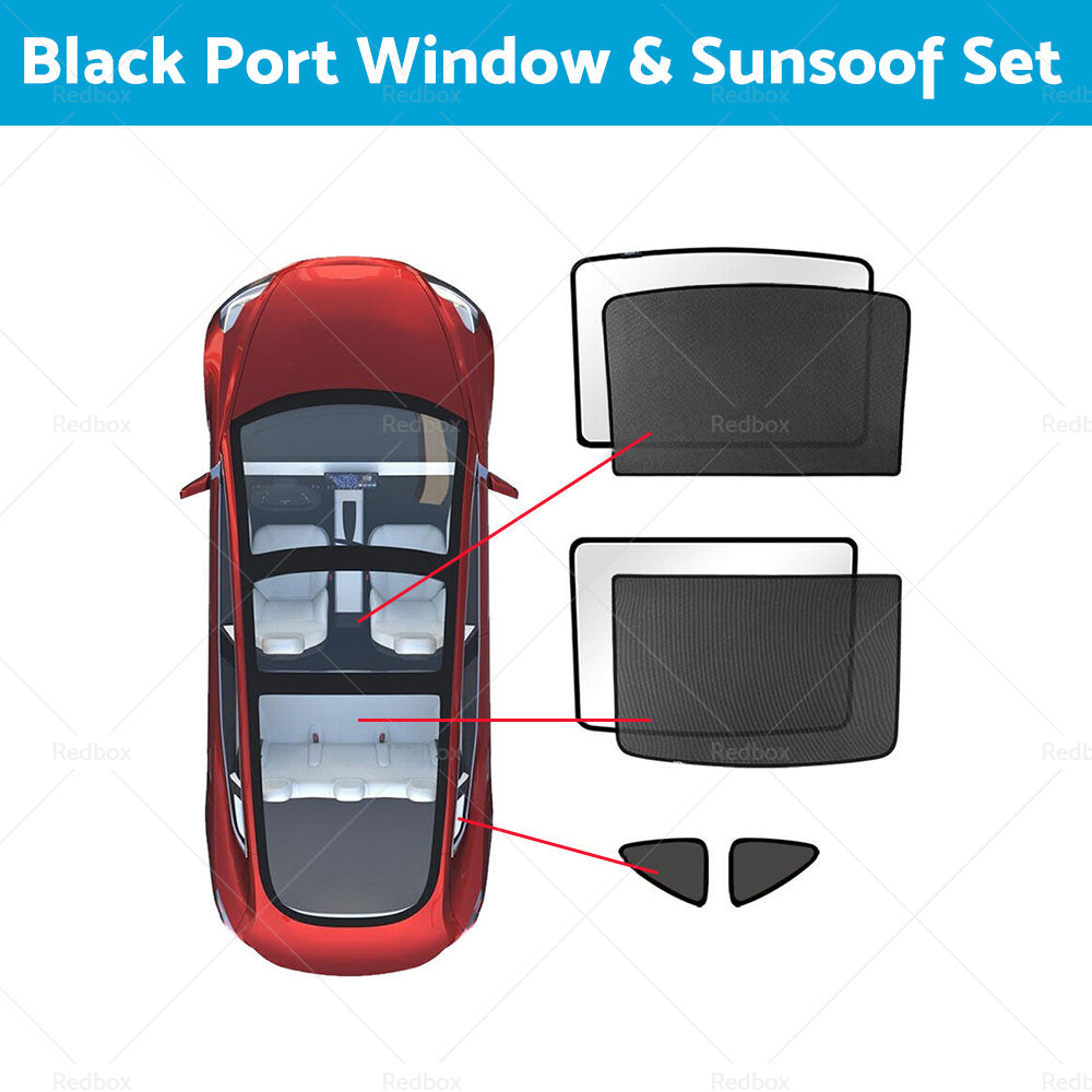 {{ Sunroof Window Sunshade Front Rear UV Film Windshield Window For Tesla Model Y }} - Buy Car Parts Online at {{ Kaka Auto Parts }}.