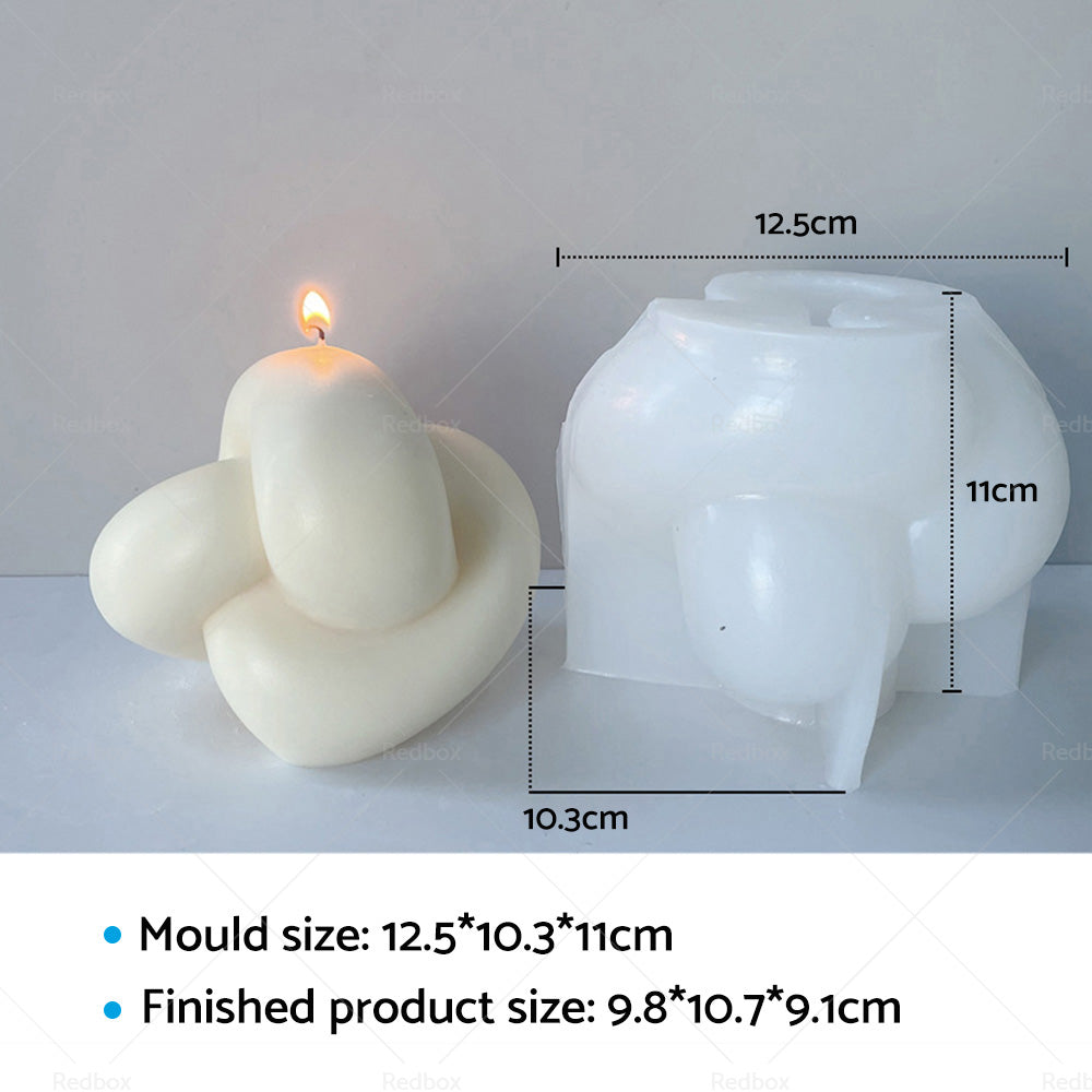 {{ Large Knot Candle MOLD Spiral Tie Rope Ball Twisted Silicone Gypsum Aromatherapy }} - Buy Car Parts Online at {{ Kaka Auto Parts }}.