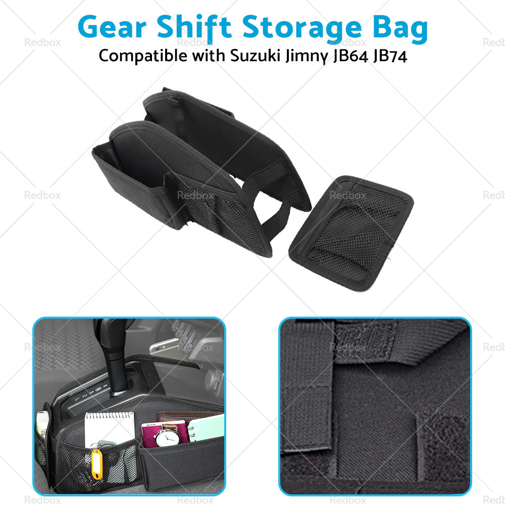 {{ Gear Shift Storage Bag Organizer Tray Suitable For Suzuki Jimny 19-22 JB64 JB74 }} - Buy Car Parts Online at {{ Kaka Auto Parts }}.