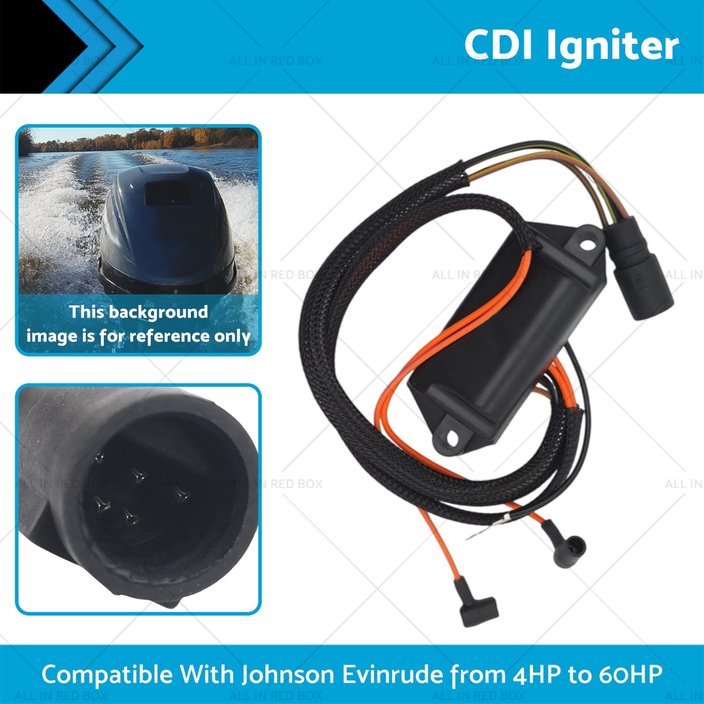 CDI Igniter Suitable For Johnson Evinrude 15HP 20HP 25HP 1985-1988 586697