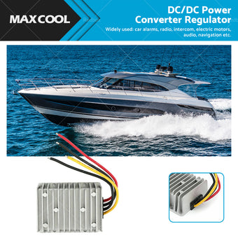 compare product DC or DC Power Converter Regulator 8V-40V Step Down Up to 13.8V 25A 345W Waterproof