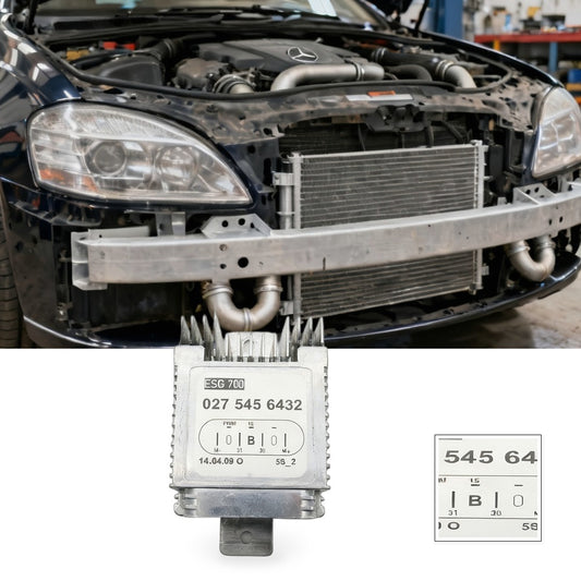 Radiator Cooling Fan Module Suitable for Mercedes W220 S430 S500 2000-2006