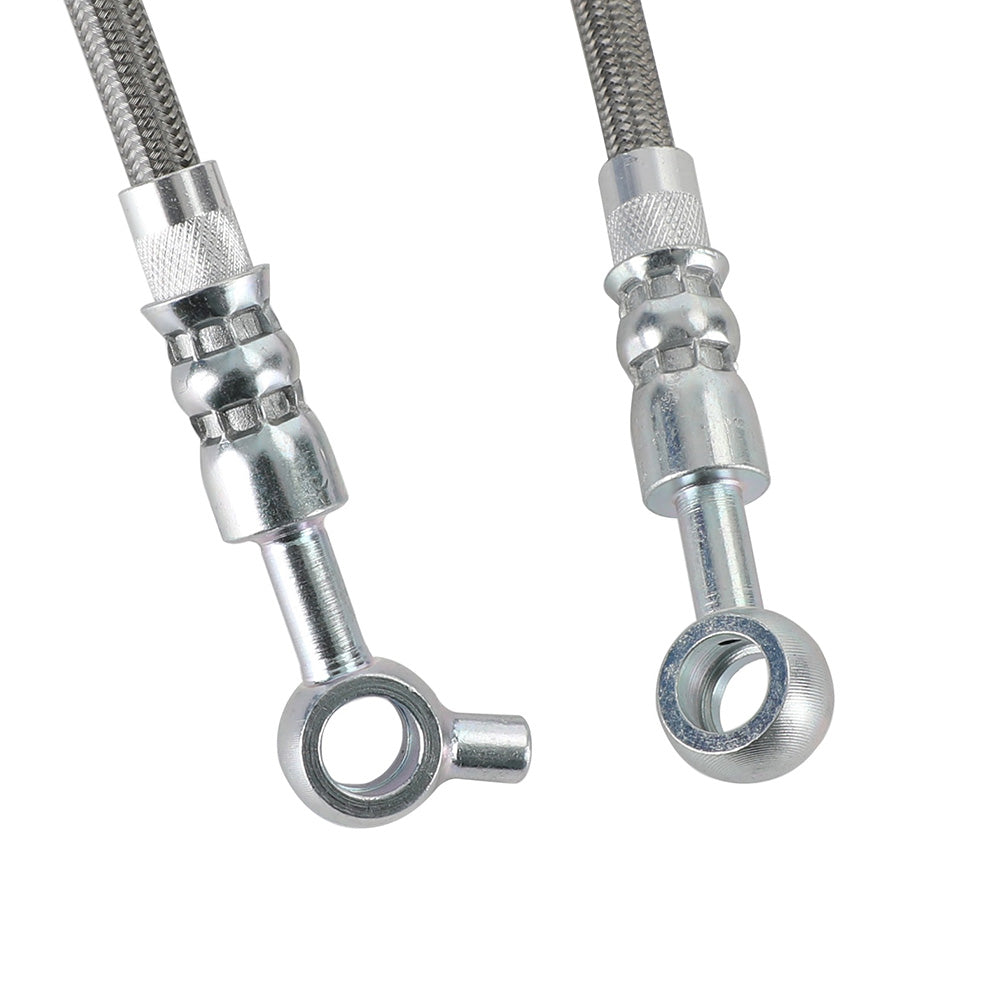 Front & Rear Braided Brake Line Hose Set Suitable For Nissan Patrol GQ Y60 1988–1997 / Ford Maverick DA 1988–1994