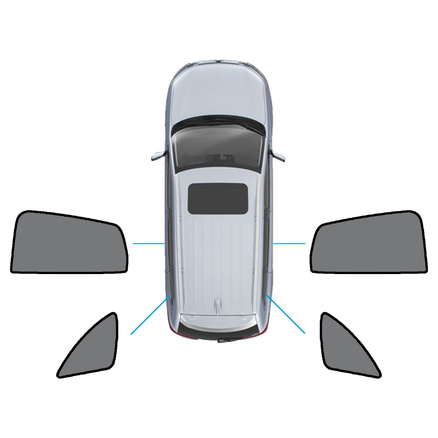 {{ Window Sun Shades Magnetic Mesh Accessories Suitable for Mercedes-Benz GLA 20-On }} - Buy Car Parts Online at {{ Kaka Auto Parts }}.