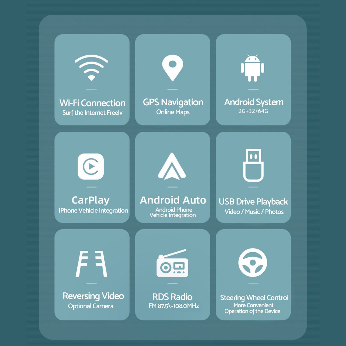 9in Android 14 Suitable for Pajero 2000-06 Apple CarPlay GPS 4+64G