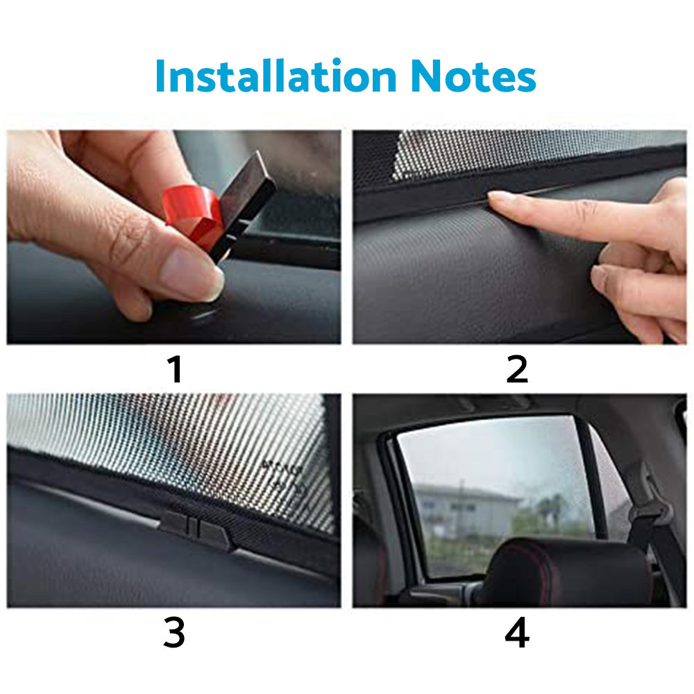 6x Window Mesh Sun Shades Suitable For Toyota Landcruiser 300 2021