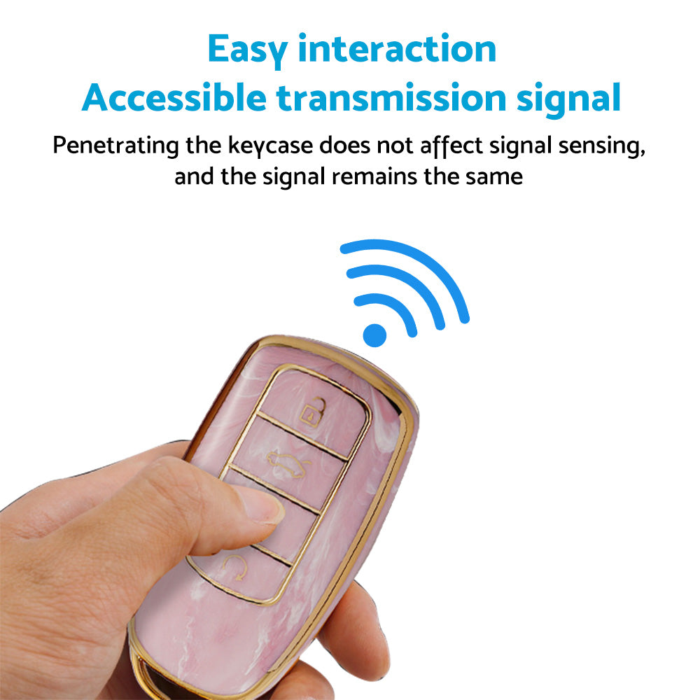 Car Remote Key Fob Case Cover TPU Pink Suitable For Chery Omoda 5