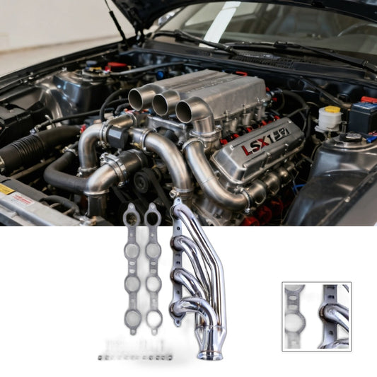 Exhaust Manifold Header Suitable for Chevy LSX LS1 LS2 LS3 LS6 1-3/4 MT001044