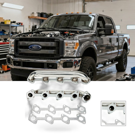Exhaust Header Manifold Set Suitable for Ford F250 F350 6.0L Powerstroke
