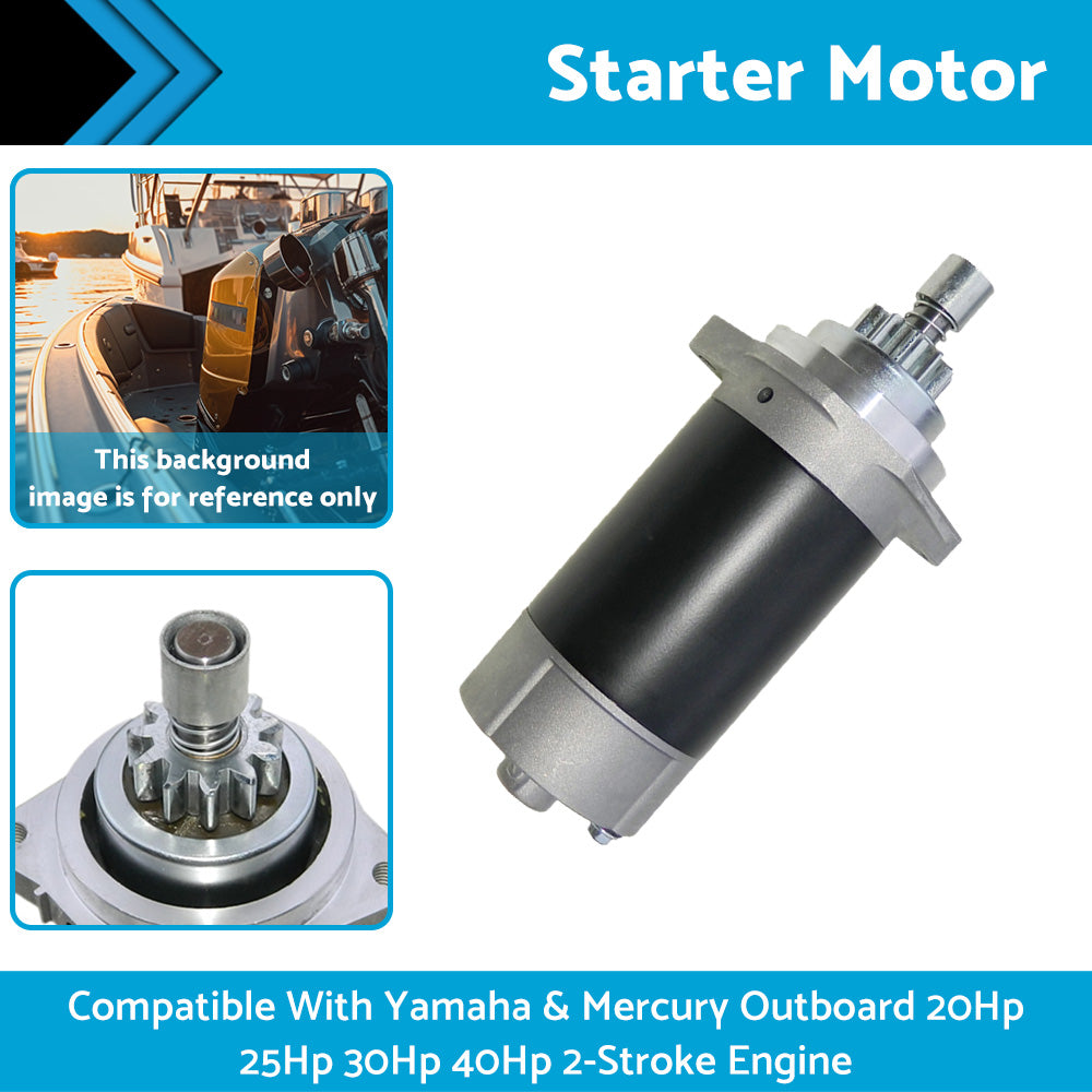 {{ Starter Motor Suitable For Yamaha Mercury Outboard 20Hp 25Hp 30Hp 40Hp 2-Stroke }} - Buy Car Parts Online at {{ Kaka Auto Parts }}.