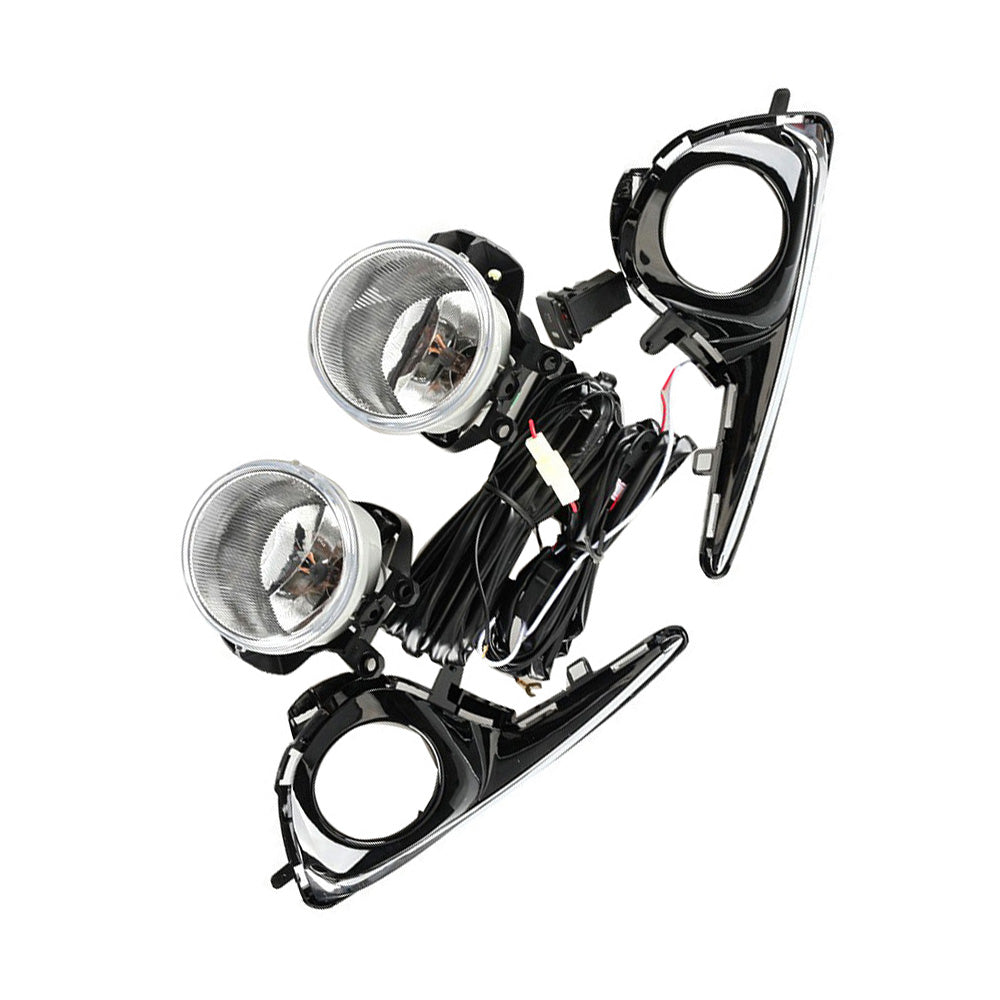 2x Front Grill Bumper Halogen Fog Lights Suitable For Toyota Yaris 2018-2019