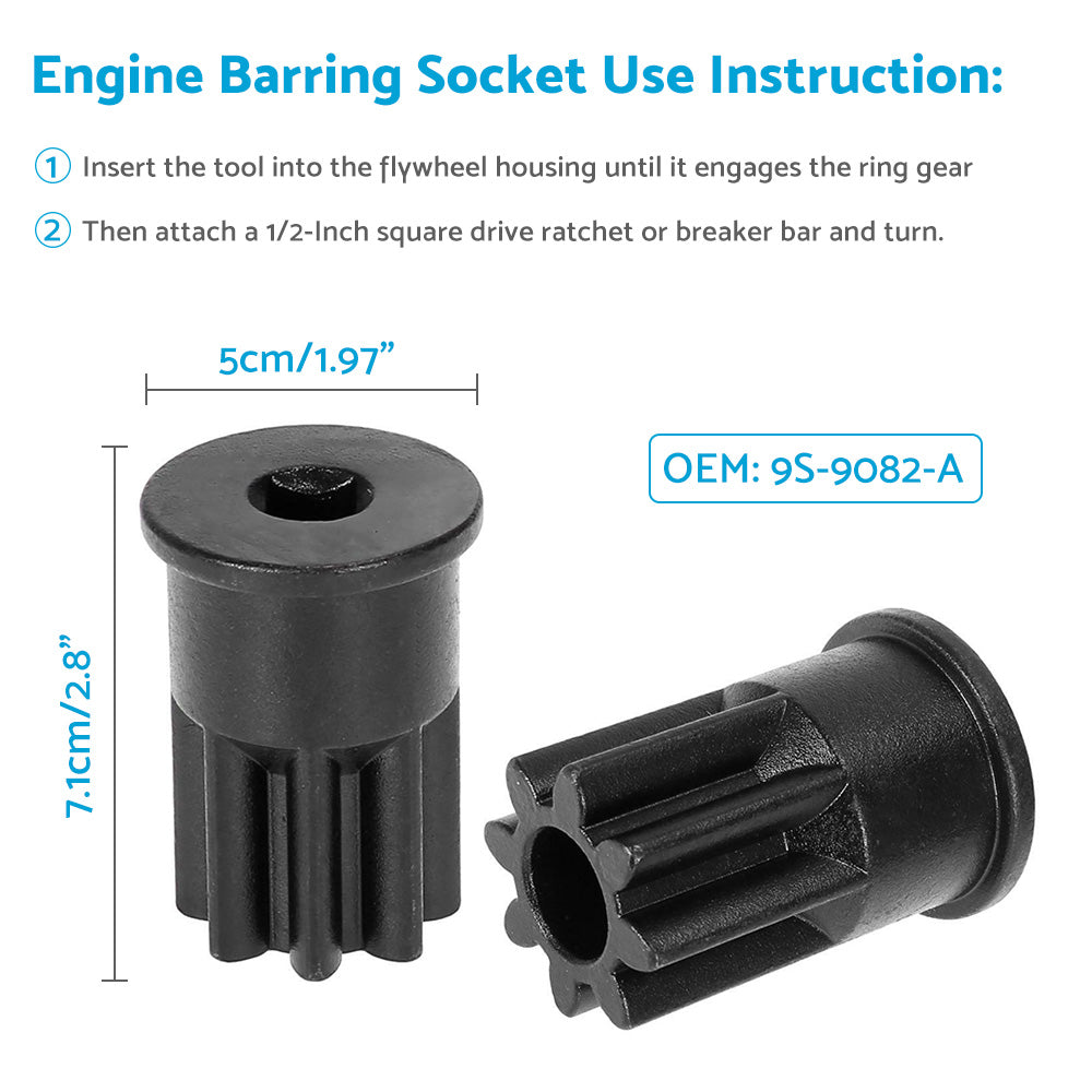 Timing Pin & Injector Height Tool Barring Socket Set Suitable For Cat 3406E C-15 C-16