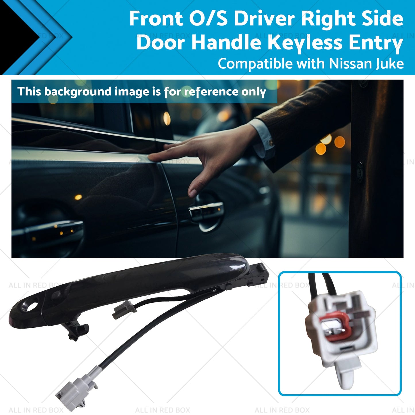 {{ Front Driver Right Side Door Handle Keyless Entry Suitable for 10-19 Nissan Juke }} - Buy Car Parts Online at {{ Kaka Auto Parts }}.