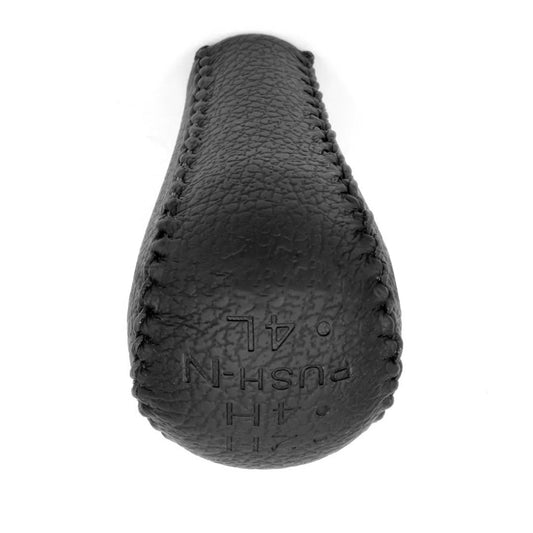 1x Black Leather Transfer Case Knob Suitable For Nissan Patrol GU Y61 GQ Y62