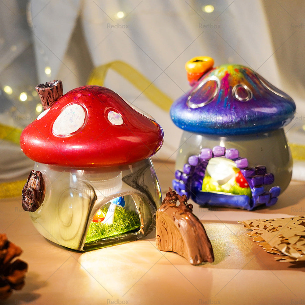 {{ Mushroom Jars with Lid Silicone Epoxy Resin Mold Storage Candy Jewelry Box DIY }} - Buy Car Parts Online at {{ Kaka Auto Parts }}.
