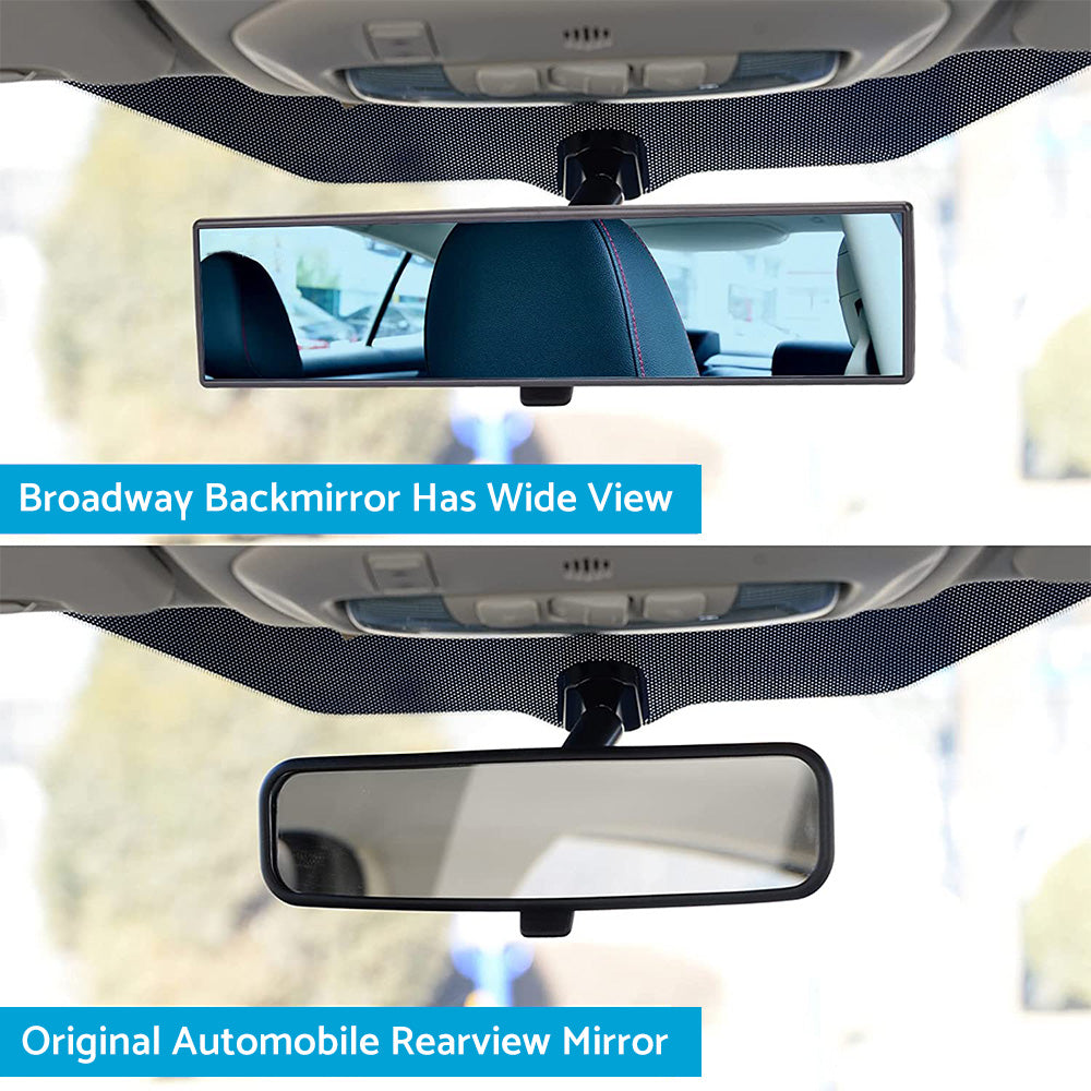 300mm Car Rear View Mirror Large Vision Convex Clear Lens Wide Angle Anti-Glare