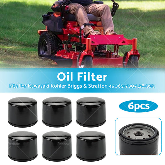 6x Oil Filter for Kawasaki Kohler Briggs  and  Stratton 49065-7007 , 28 050