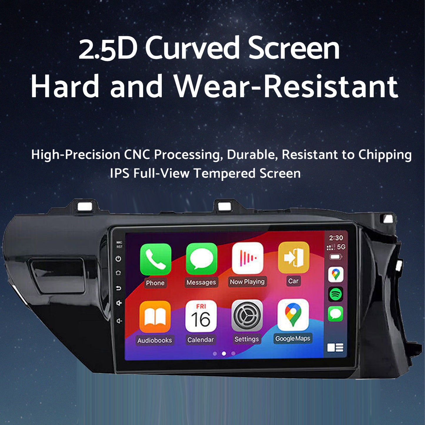 Carplay Android Auto Camera Navi Head Unit Suitable for Toyota Hilux 2015-2022 With Apple Carplay Android Auto