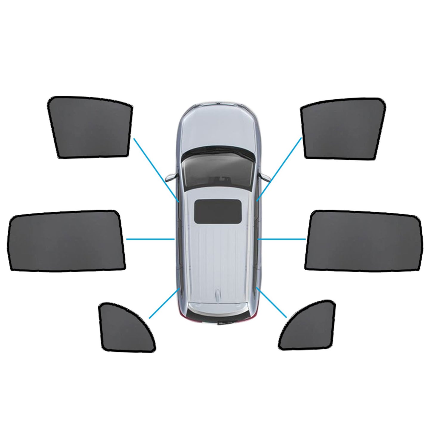 {{ Magnetic Sun Shades Suitable for Mercedes Benz GLB X247 20+  Windows Sun Blind }} - Buy Car Parts Online at {{ Kaka Auto Parts }}.