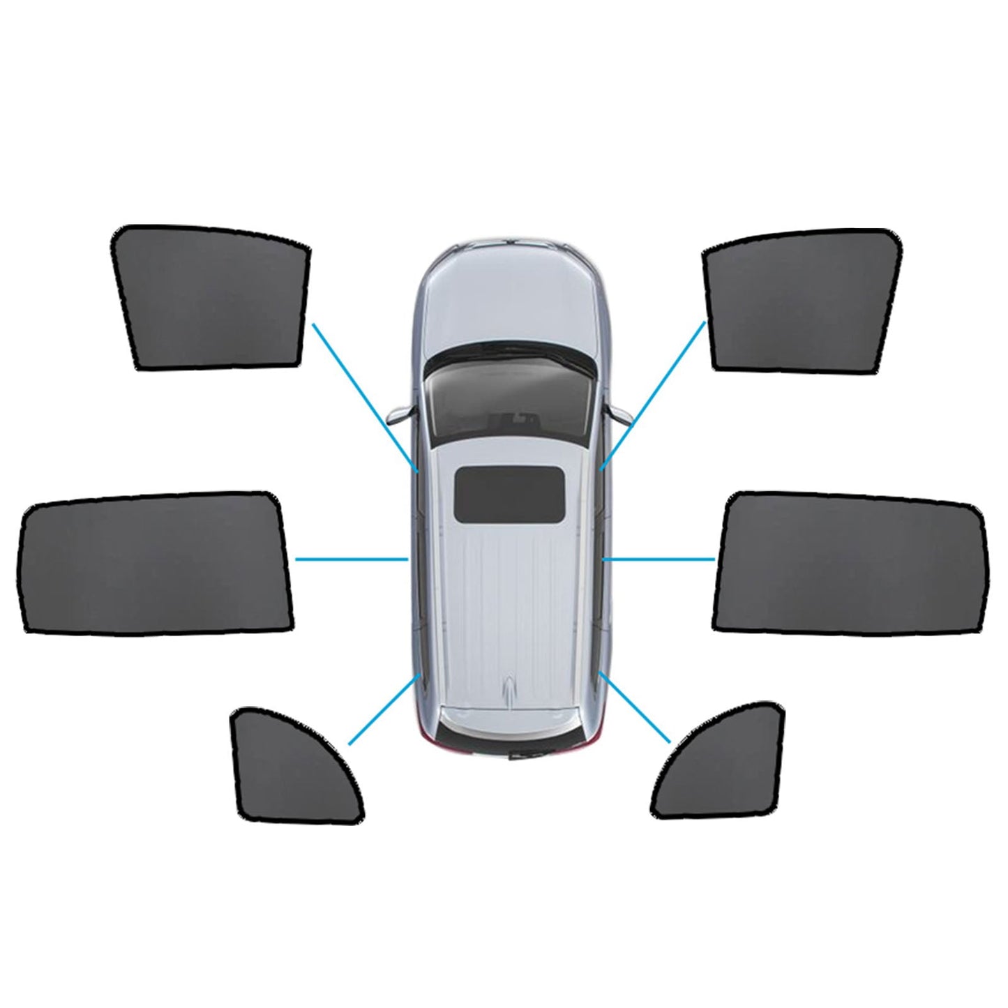 {{ Magnetic Sun Shades Suitable for Mercedes Benz GLB X247 20+  Windows Sun Blind }} - Buy Car Parts Online at {{ Kaka Auto Parts }}.