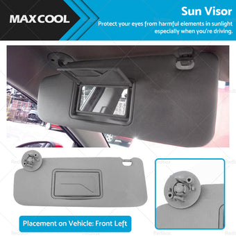 compare product Sun Visor Passenger Left Side Suitable For Holden Barina TM 2011-2018 9532750