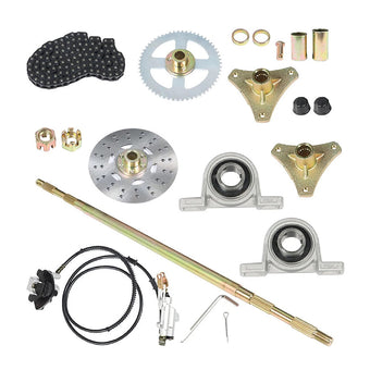 compare product Rear Live Axle Kit With Chain, Hub Sprocket and Hub Brake Assembly Suitable For Drift Trike / Go-Kart