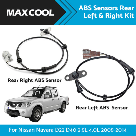 {{ 2 x ABS Sensors Rear Left  and  Right for Nissan Navara D22 D40 2005-2014 2. 5L 4. 0L }} - Buy Car Parts Online at {{ Kaka Auto Parts }}.