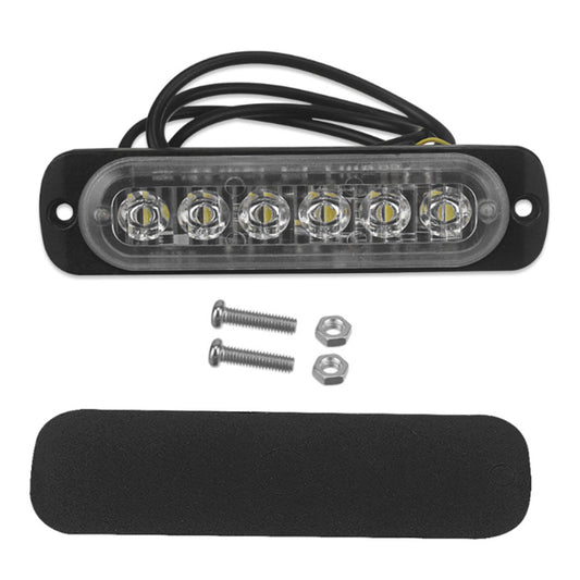 10x Amber Strobe Light 6 LED Grill Mount Flashing Beacon Suitable For Recovery Breakdown Use