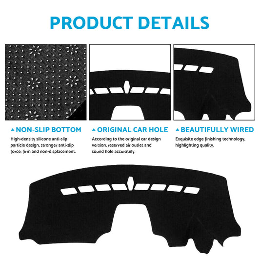 Dash Mat Suitable For Holden Barina TM Hatch and Sedan All CD RS CDX 11-16 Black