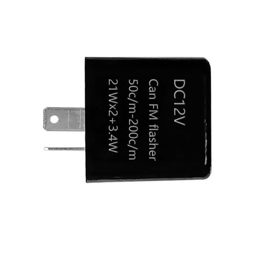 12V 2 Pin Motorcycle Blinker Adjustable LED Flasher Relay Turn Signal Indicator