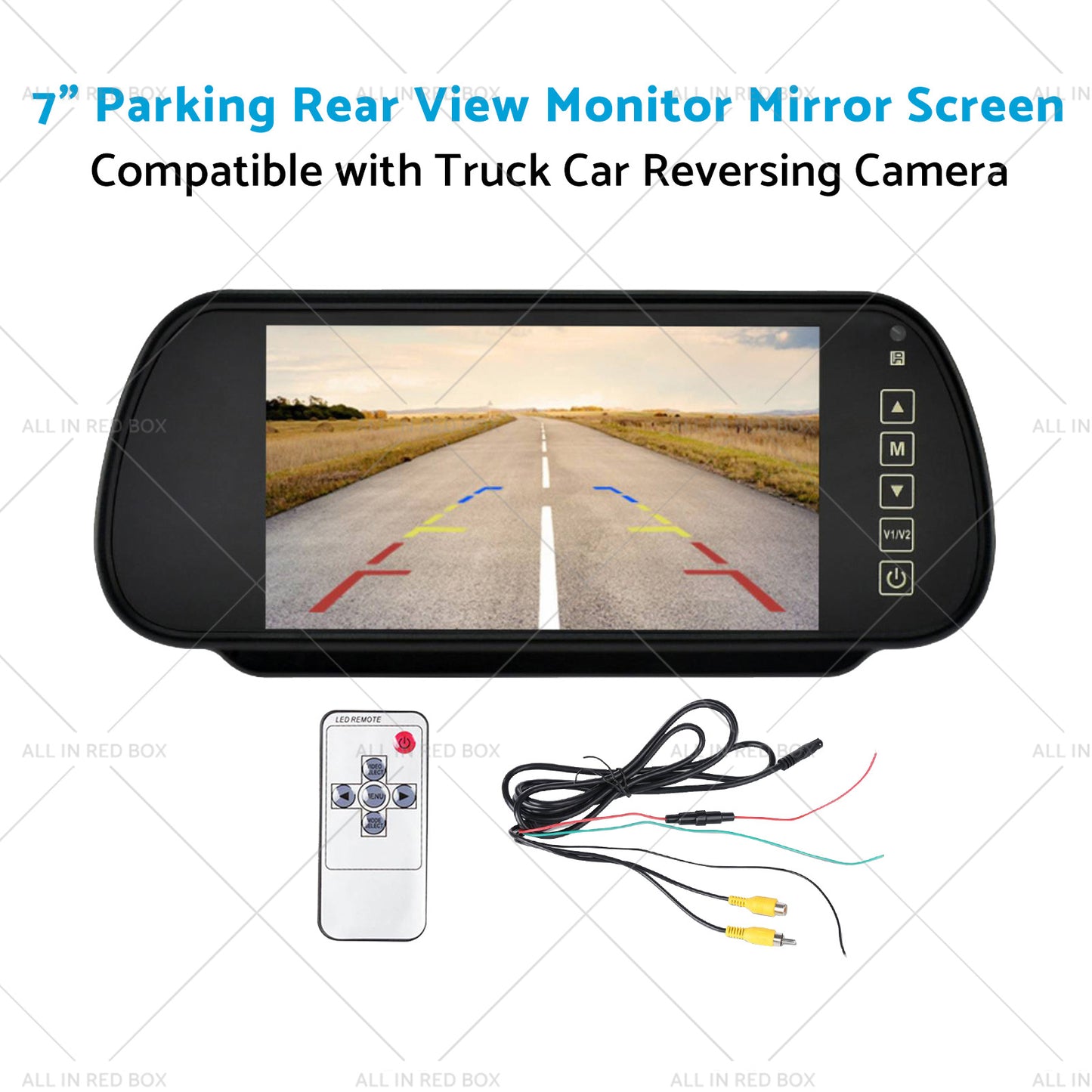 {{ 7 inch Parking Rear View Monitor Mirror Screen Suitable for Truck Reversing Camera }} - Buy Car Parts Online at {{ Kaka Auto Parts }}.