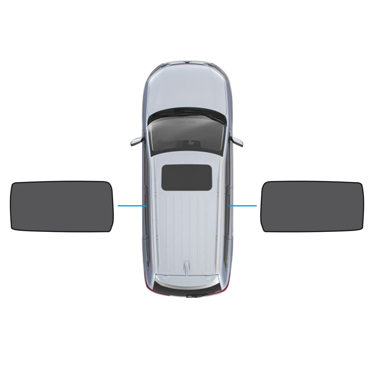 {{ 2x Rear Port Window Magnetic Mesh Sunshades Suitable for Kia Carnival YP Series }} - Buy Car Parts Online at {{ Kaka Auto Parts }}.