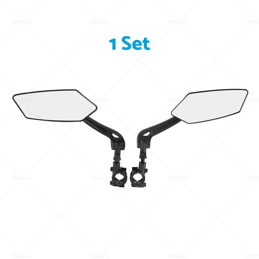 Bicycle Handlebar Rearview Mirrors Rectangle Back Mirror Suitable For Bike & Cycle
