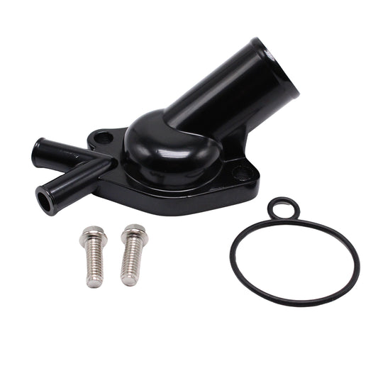 Black Twin Port Thermostat Housing Suitable for Holden V8 253 308 WB LH LX HX HZ