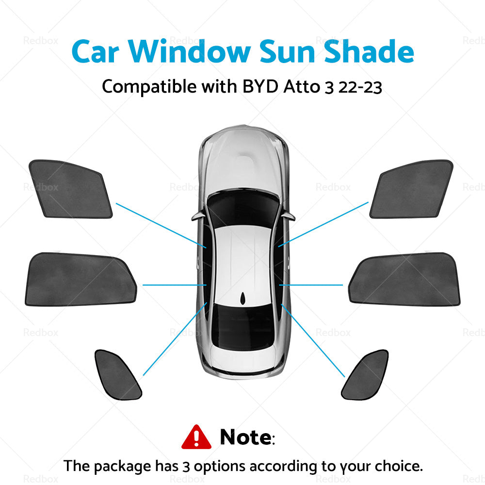 {{ Magnetic Car Rear Port Window Sun Shade Blind Mesh Suitable For BYD Atto 3 22-24 }} - Buy Car Parts Online at {{ Kaka Auto Parts }}.