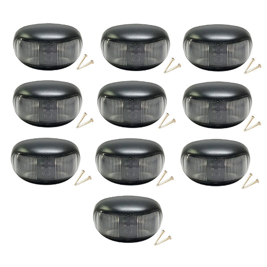 {{ 10pcs 2 LED Clearance Lights Side Marker Lamp Red Amber Trailer Truck 12V 24V }} - Buy Car Parts Online at {{ Kaka Auto Parts }}.