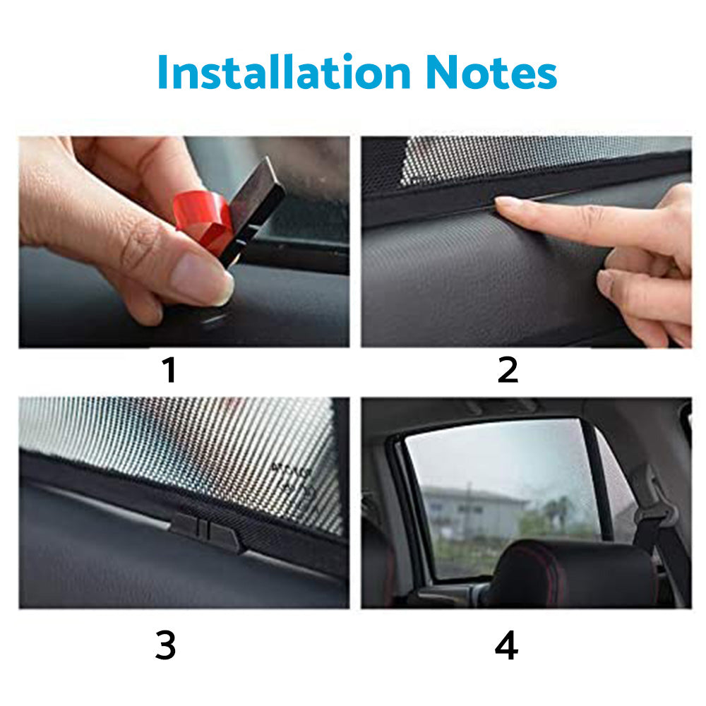 6x Foldable Window Mesh Sun Shade Suitable For Ford Everest UA 2015-2022