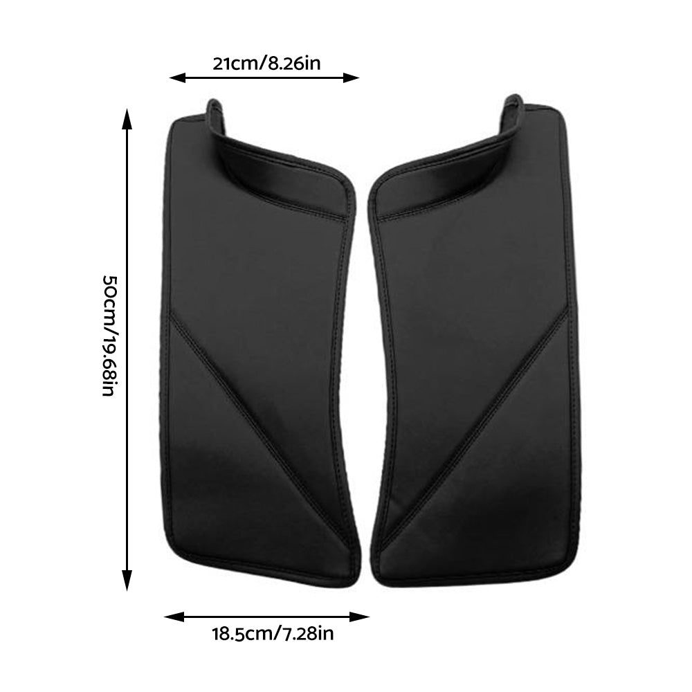 2x PU Rear Door Sill Protector Cover Pad Suitable For Tesla Model Y 2020-2022