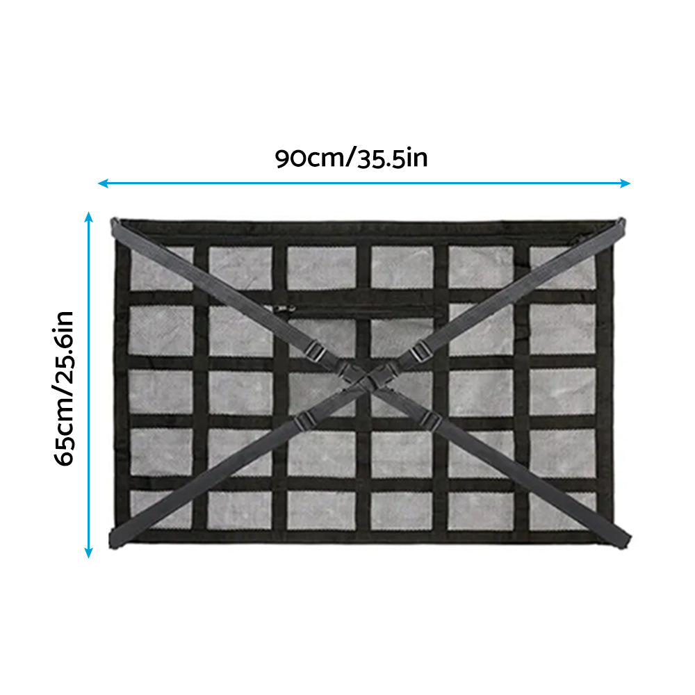 Universal Car Ceiling Storage Net Suitable For Car Roof Cargo – Mesh Storage Bag for Campervan