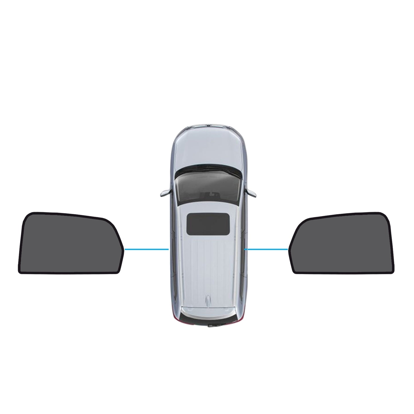 {{ Magnetic Mesh Sun Blind Shades Suitable for Audi Q3 RS Q3 2019-2025 }} - Buy Car Parts Online at {{ Kaka Auto Parts }}.