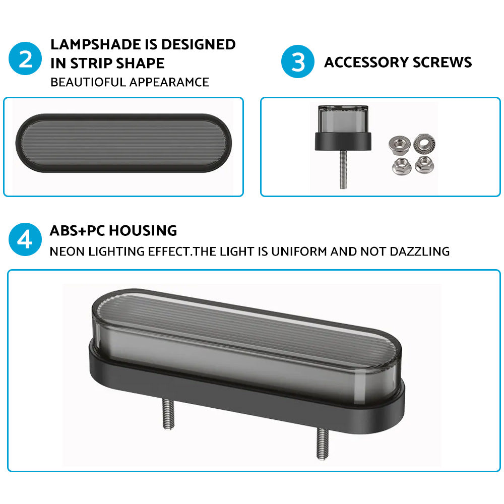 34LED Rear Stop Brake Flowing Turn Signal Tail Lights Suitable For Trailer & Truck