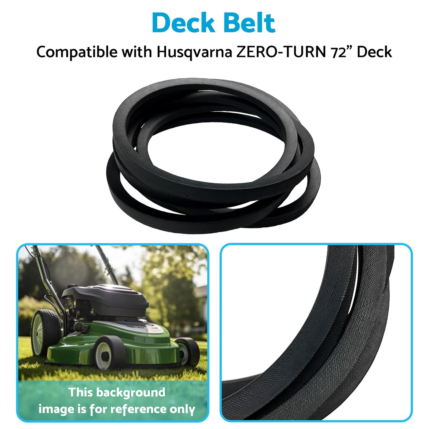 {{ Deck Belt Suitable for Husqvarna 588264804 72 inch Deck PZ7234FX PZ72 PZ7234 Z572X }} - Buy Car Parts Online at {{ Kaka Auto Parts }}.