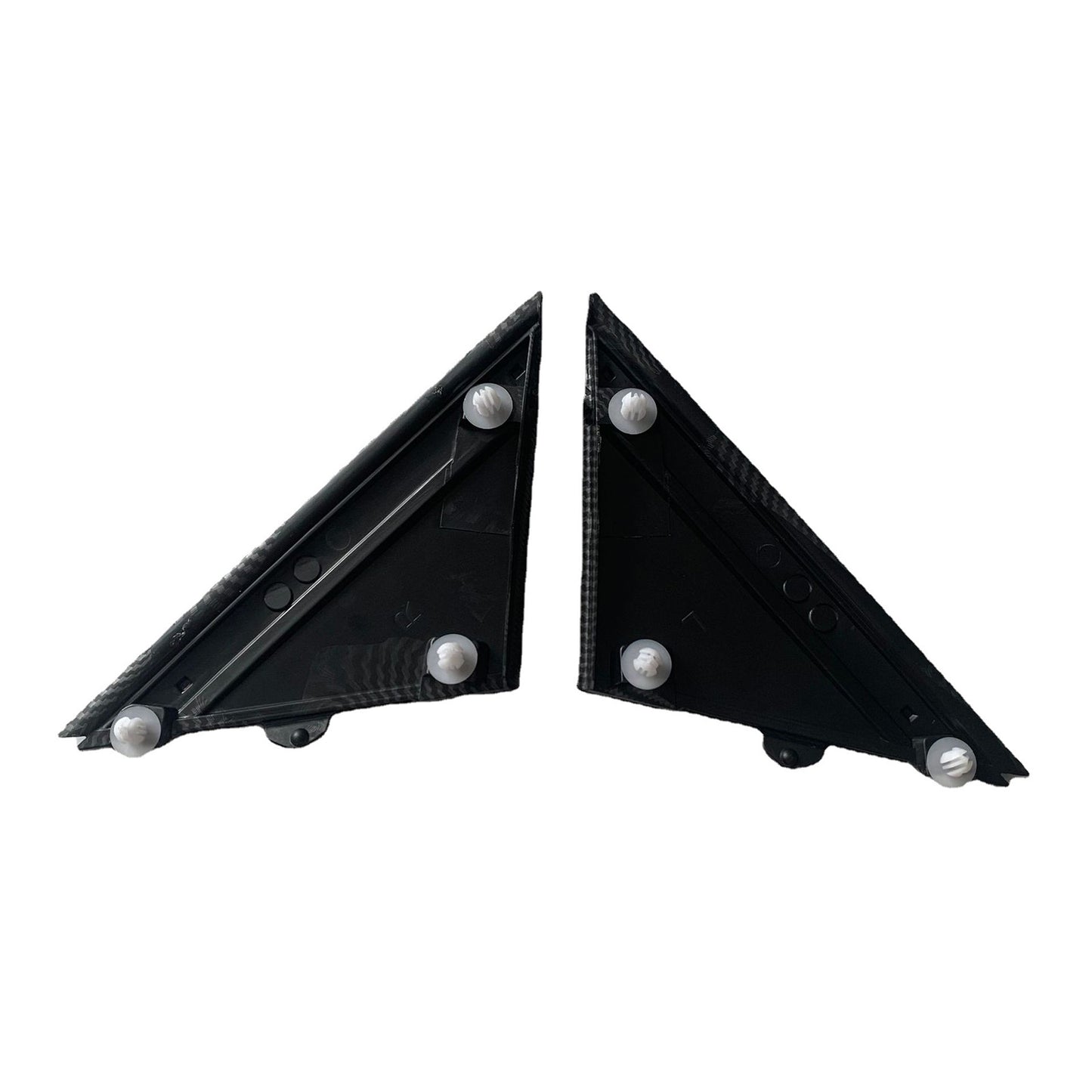 Matte Black Rear Mirror Triangle Trim Plate Suitable For Fiat 500 2012-2019