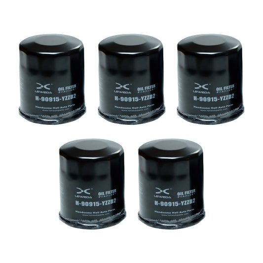 Oil Filter 5x 90915-YZZD2 Suitable For Toyota Camry / Avalon / Hilux / Hiace 1KDFTV