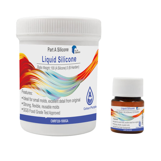 SH25 Liquid Silicone Rubber Mould Making Kit 100:3 Part Mix Suitable For Casting 1Kg 5Kg 10Kg Purple