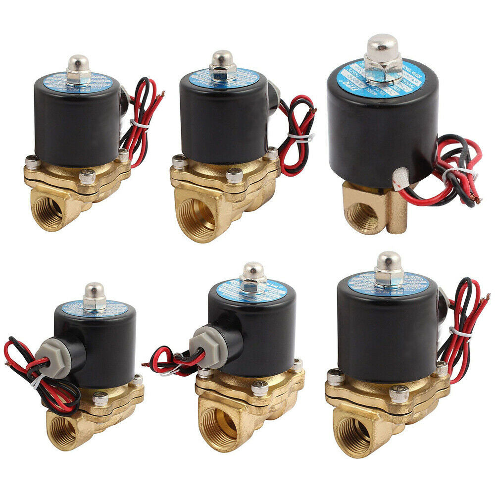 {{ 2 Way Electric Solenoid Valve Water Air Brass N/C Gas Oil Normally Closed DC 12V }} - Buy Car Parts Online at {{ Kaka Auto Parts }}.