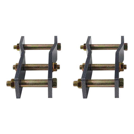 2x Rear Extended Greasable Shackles 2 inch 50mm Lift Suitable For Toyota Hilux KUN26