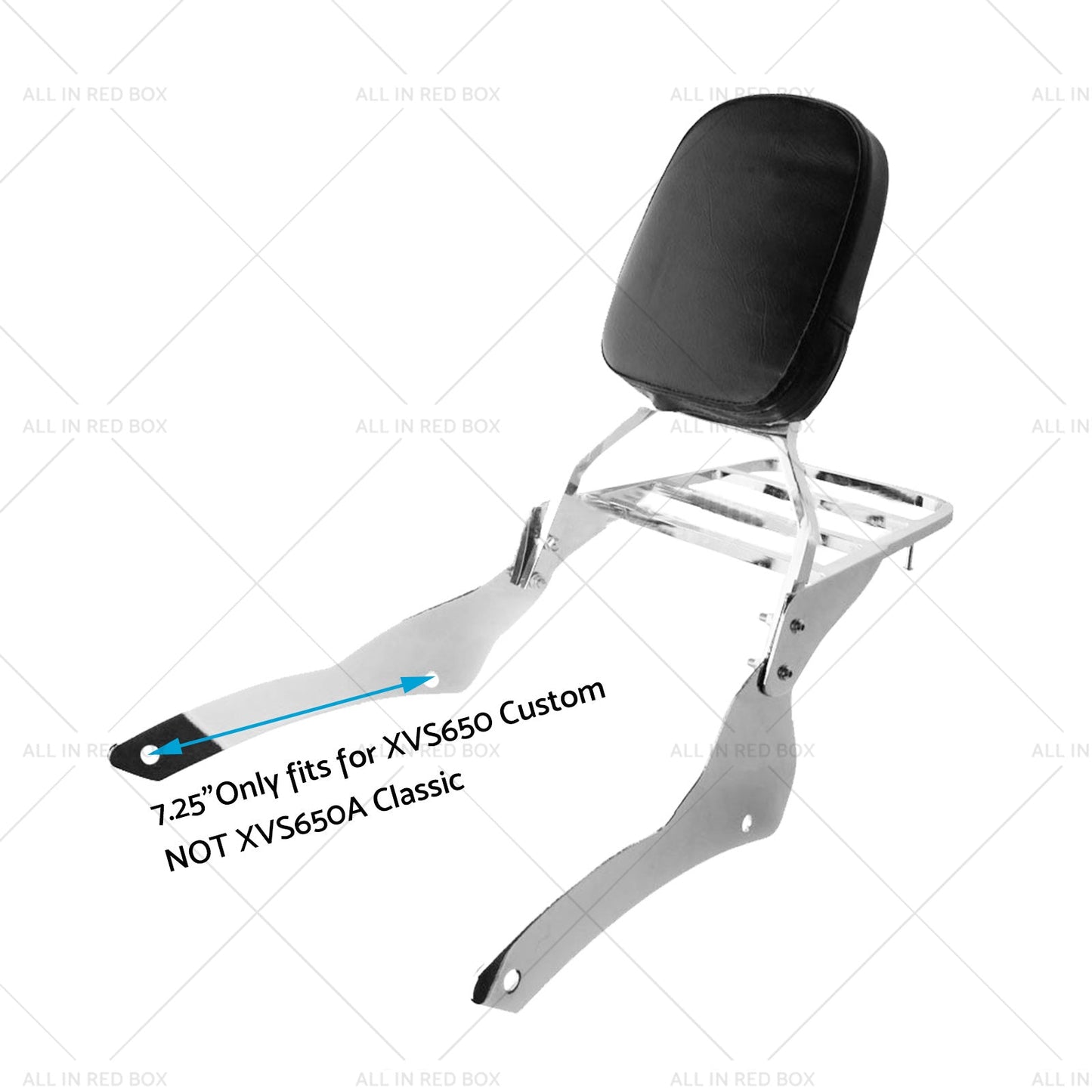 {{ Chrome Backrest Sissy Bar Luggage Rack Suitable for Yamaha Vstar 400 650 98-18 }} - Buy Car Parts Online at {{ Kaka Auto Parts }}.