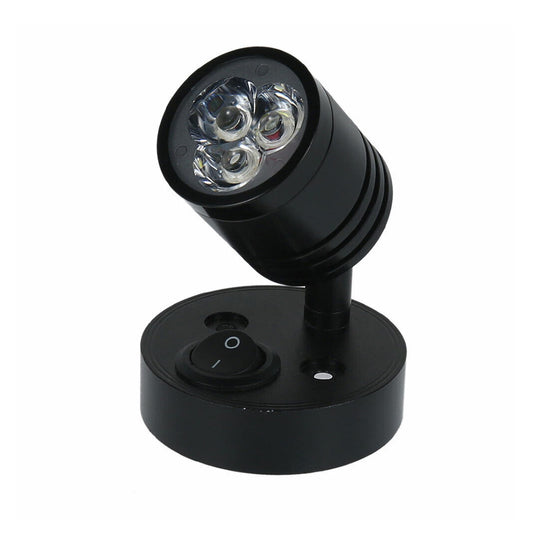 2x 12V LED Interior Spot Reading Light Wall Lamp with Switch Suitable For Caravan Camper