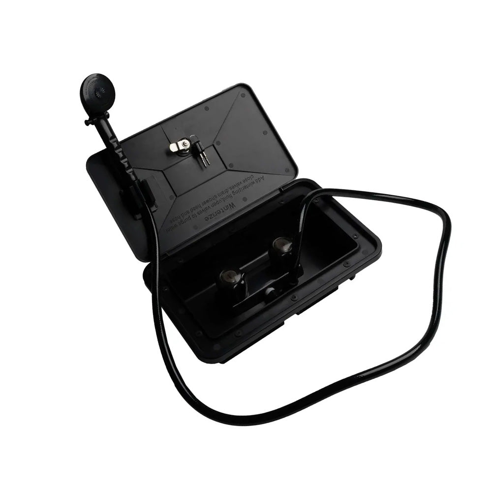 1 Set External Caravan / RV Shower Box Kit with Exterior Faucet Suitable For Camper Trailer & Boat